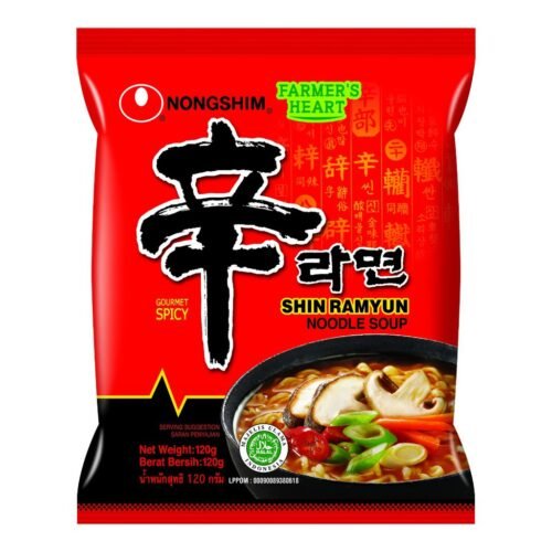 Nongshim Shin Noodle 1 Pack 120g  Made in Korea   China