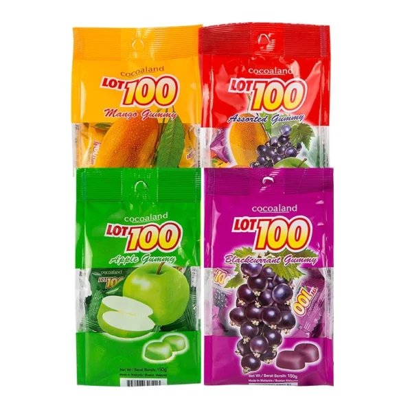 LOT 100 GUMMY CANDY 130G ASSORTED