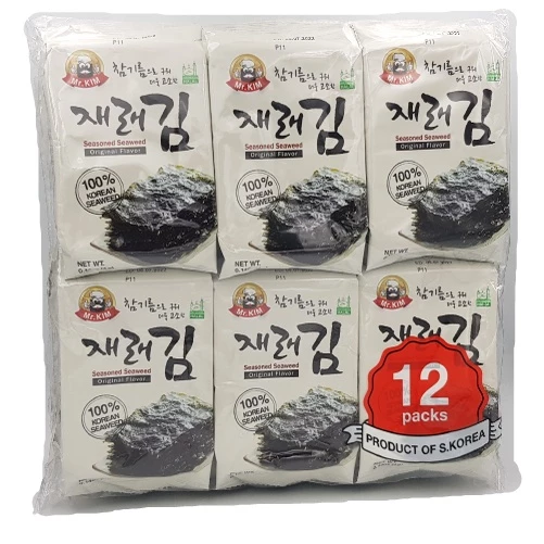Mr Kim Seaweed 12 packs x 4g MADE IN KOREA