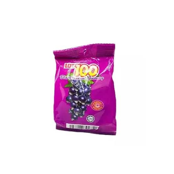 images LOT 100 GUMMY JELLY (BLCKCURRANT) 130g