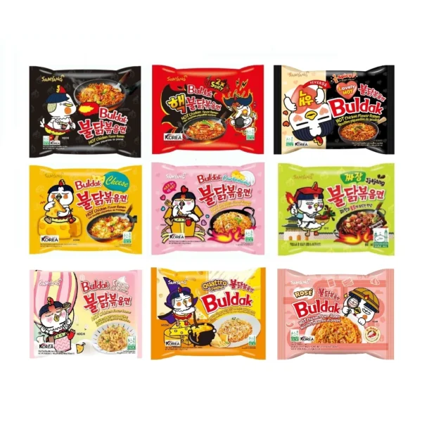 Samyang  Chicken Ramen   Assorted  5 Packs X 130g 140g