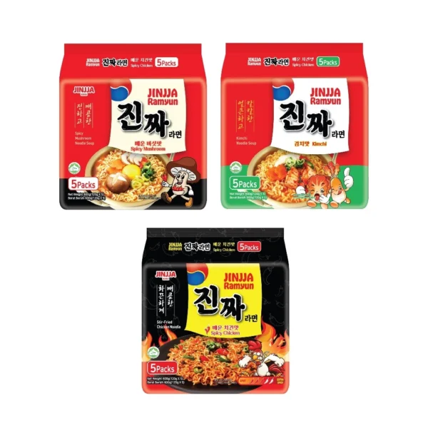 JINJJA Ramen Ramyun Noodle 5 Packs X 120g