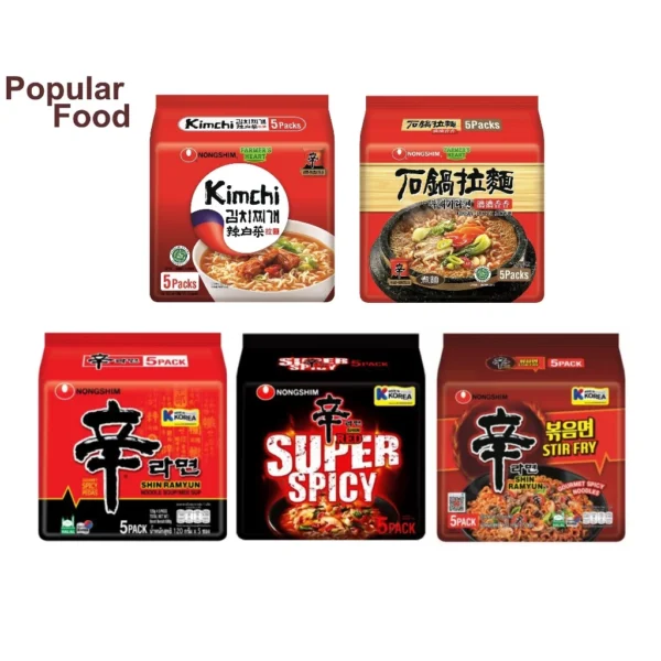 Nongshim Ramen 5 PacksX120g   Korea   China
