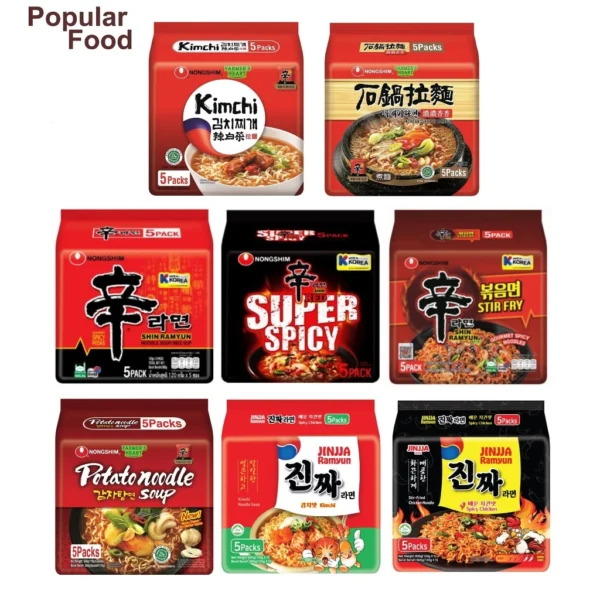Nongshim Shin Ramyun   5 packs x 120g    Assorted Flavour Korea   China