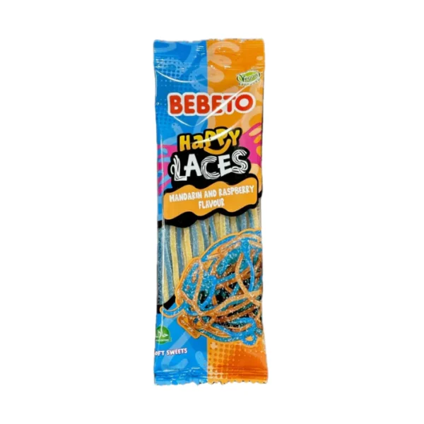 Bebeto Laces Raspberry   Mandarin 2 Bags